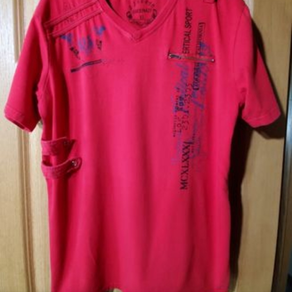 ALBERTO CARDINALI LIMITED EDITION RED T-SHIRT SIZE XL